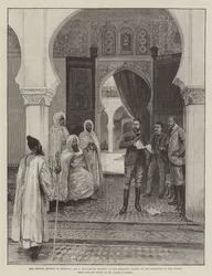 The British Mission to Morocco, Sir C Euan-Smith tearing up the Proposed Treaty in the Presence of the Vizier